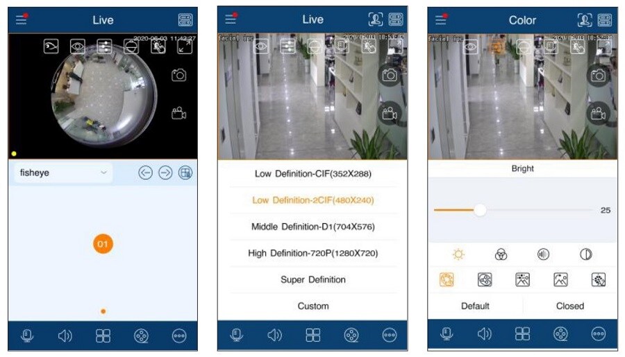 صفحه نمایش زنده در اپلیکیشن انتقال تصویر SuperLive Plus